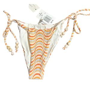 L*Space NWT Lennox Bikini Bottom‎ Size XS Multi Color in by Waves - Orange